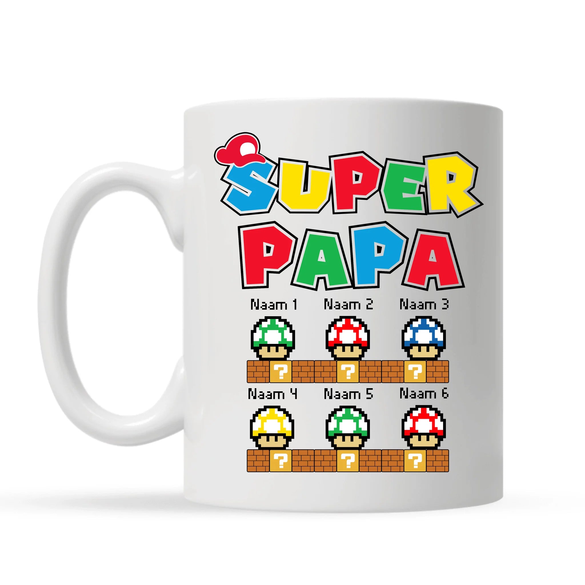 Super Papa | Gepersonaliseerd mok voor papa