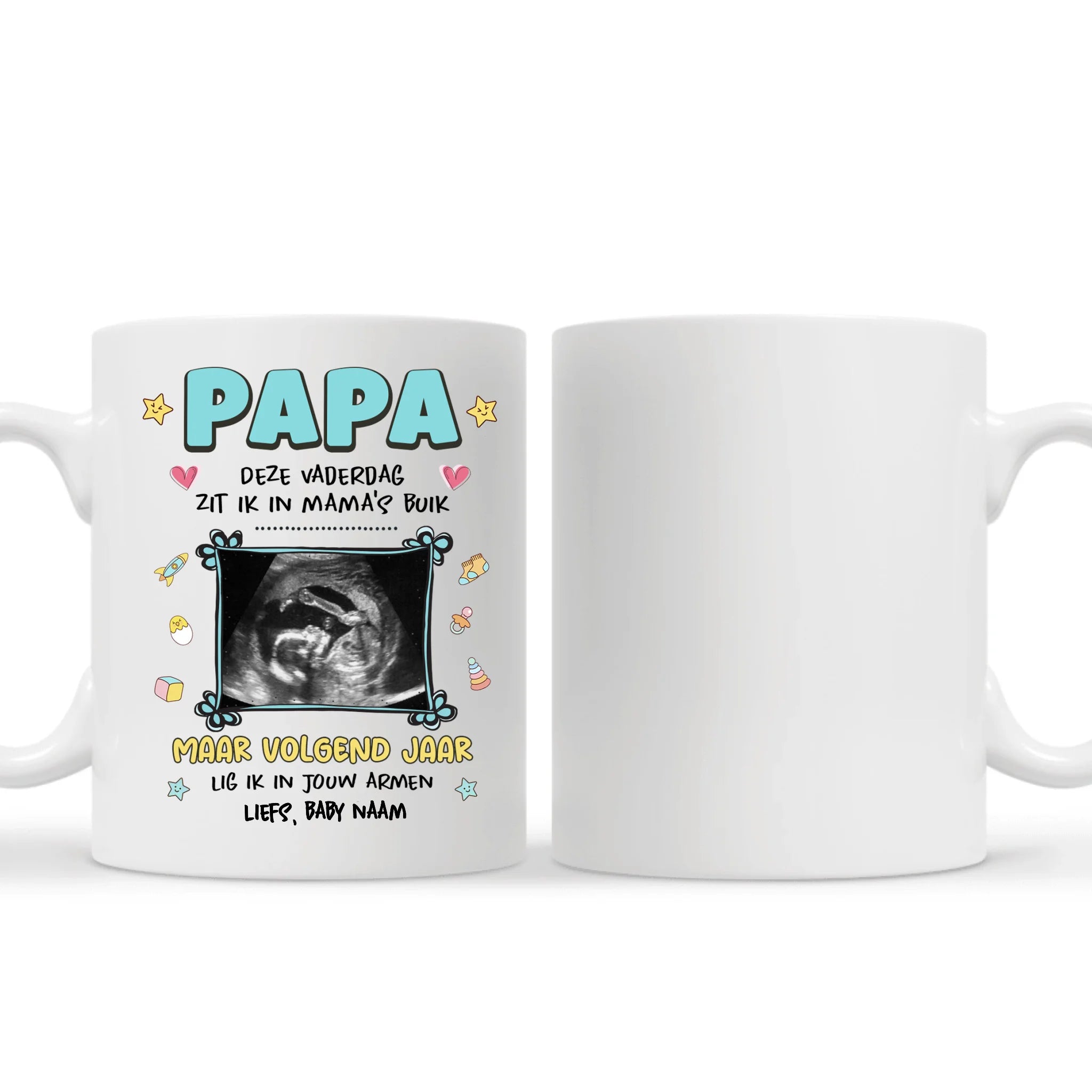 Cadeau voor de 1e Vaderdag | Gepersonaliseerd mok voor Papa