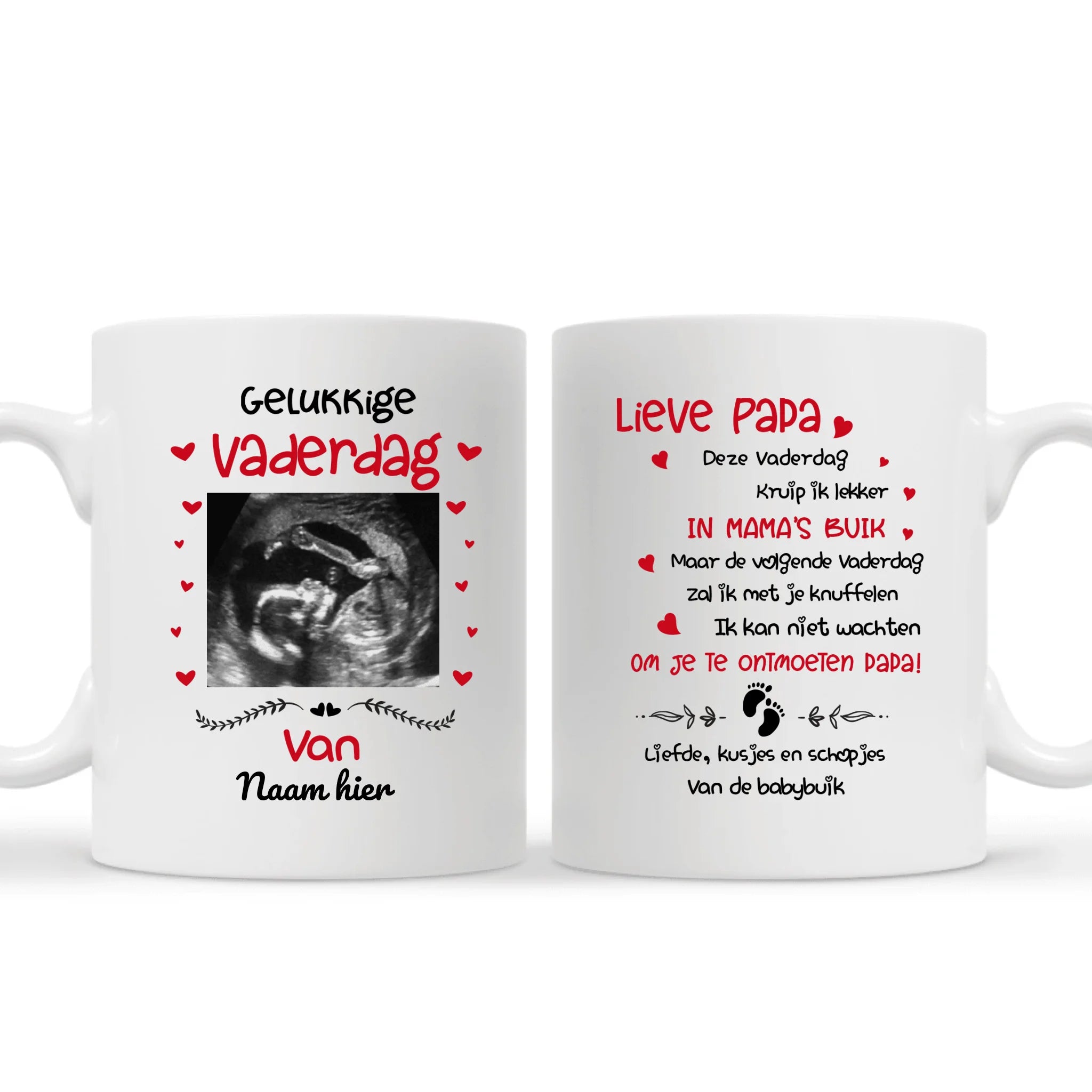Gelukkige Vader dag | Gepersonaliseerd mok voor Papa | Gepersonaliseerd cadeau voor Vader