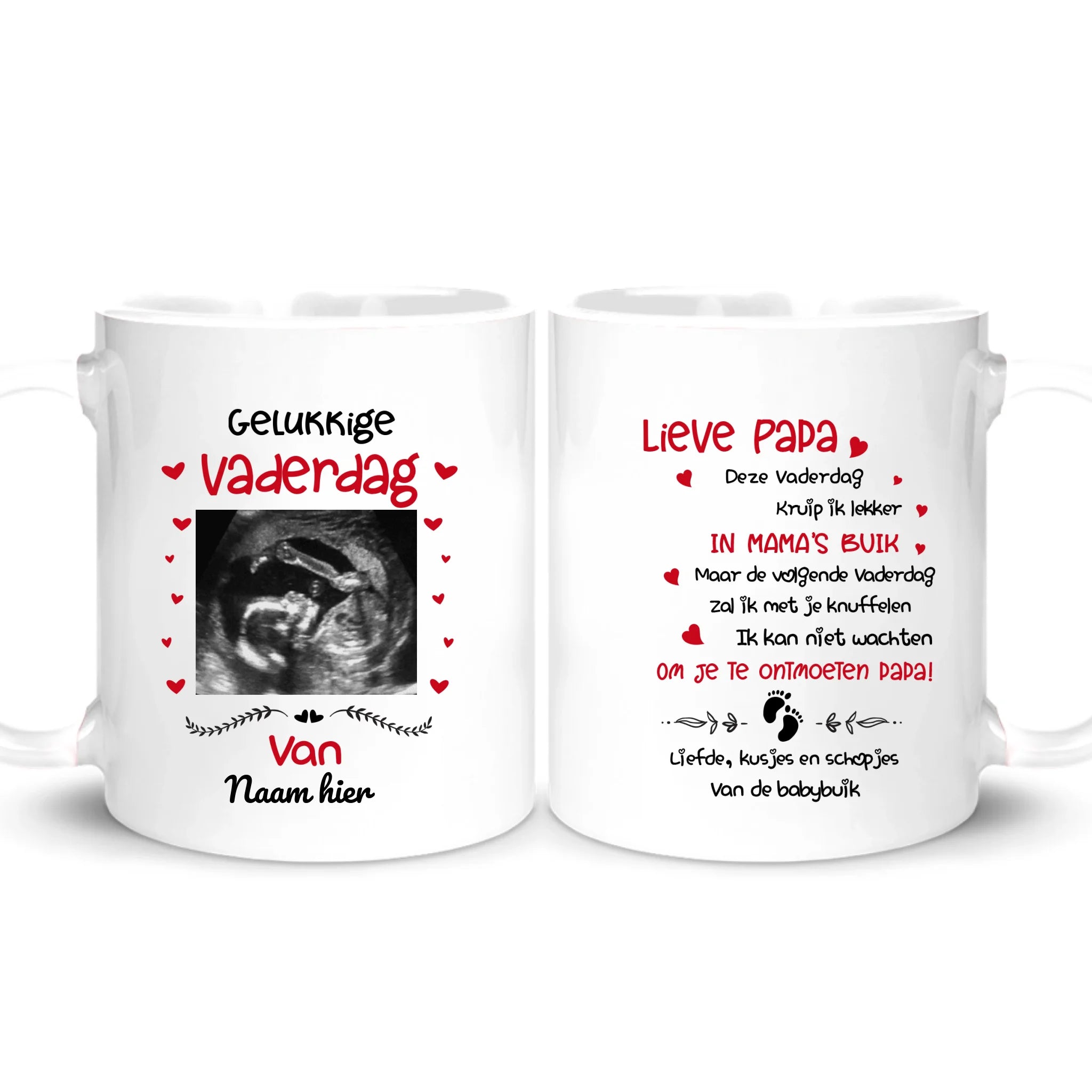 Gelukkige Vader dag | Gepersonaliseerd mok voor Papa | Gepersonaliseerd cadeau voor Vader