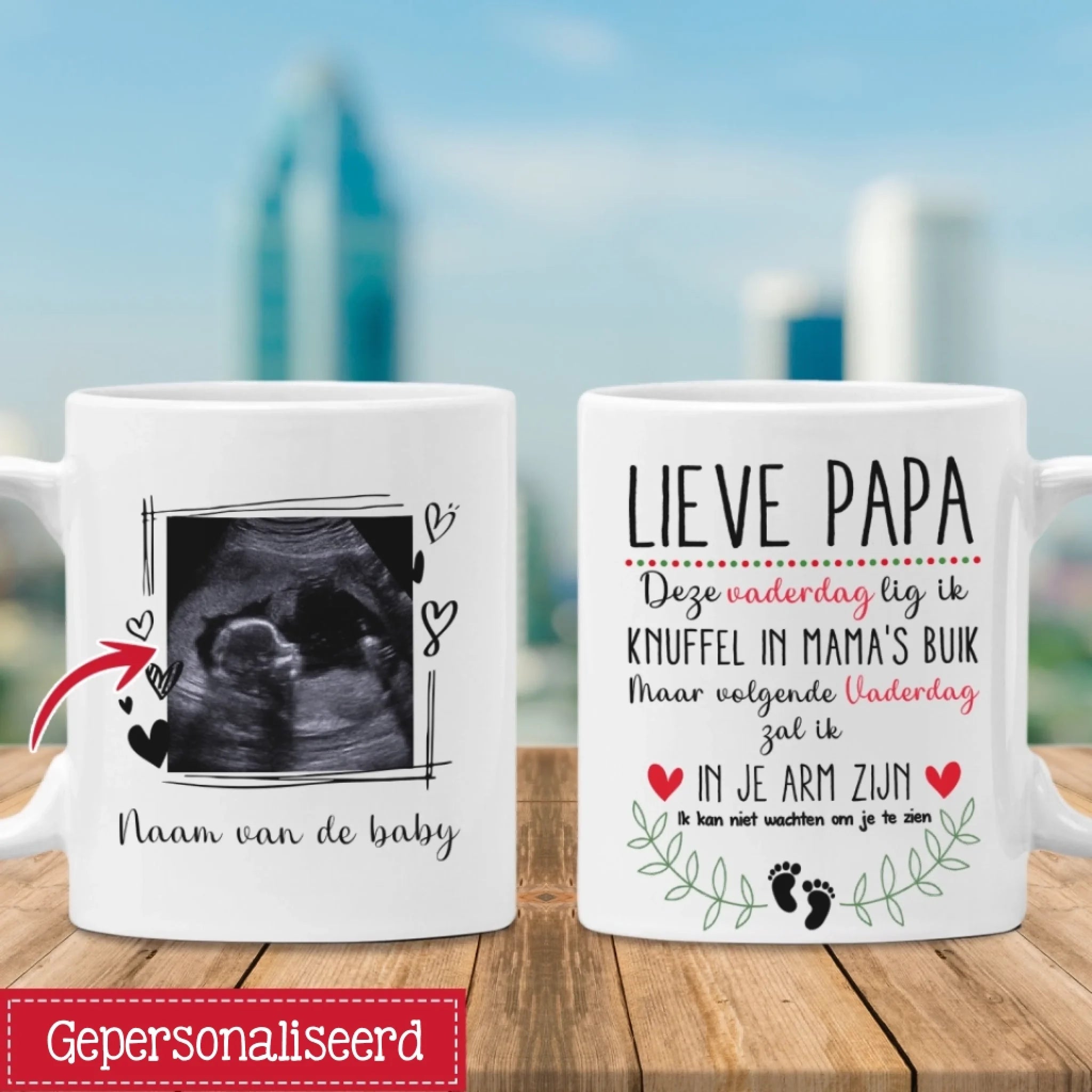 Beste Papa Deze Vaderdag | Gepersonaliseerd mok voor Papa