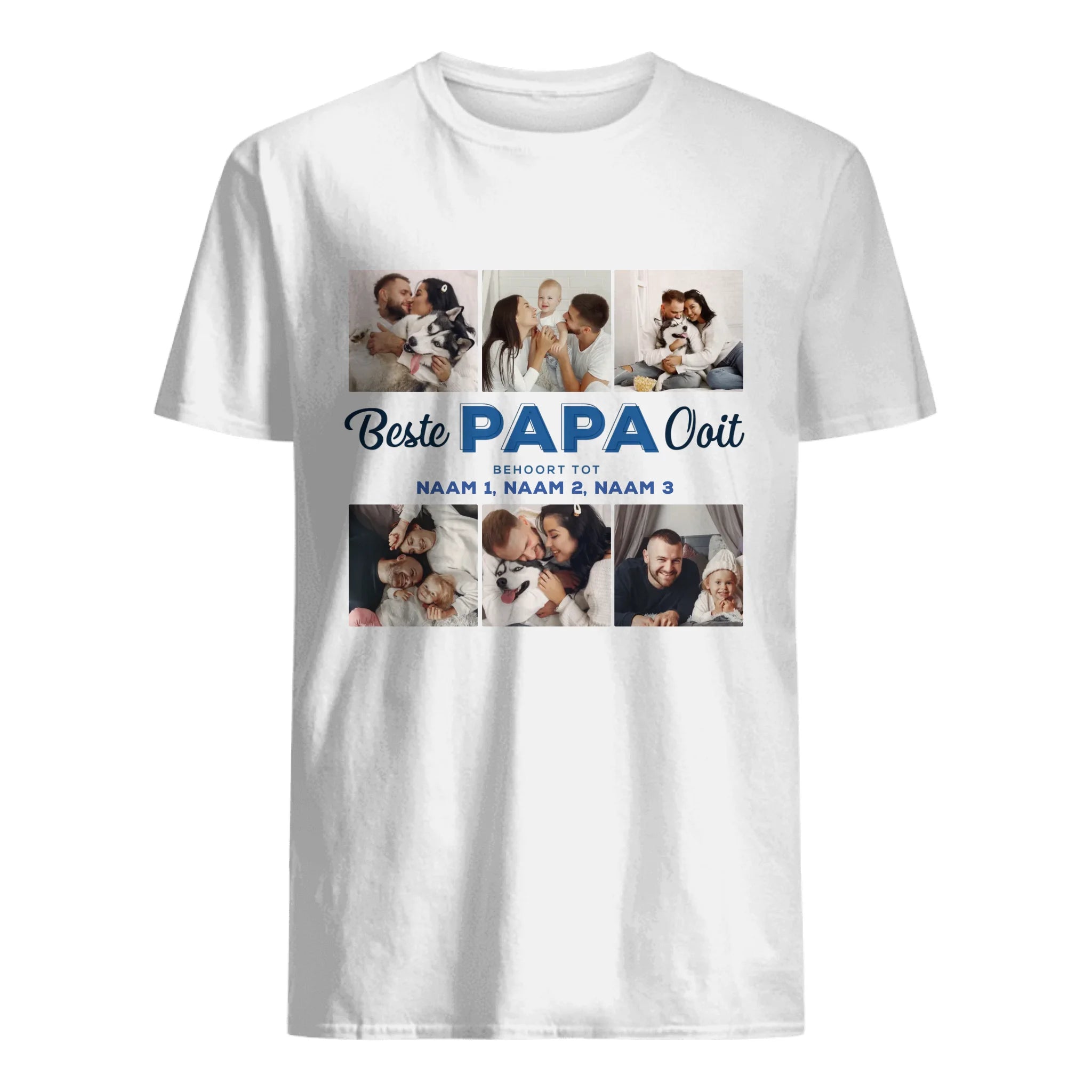 Beste papa ooit behoort tot | Foto t-shirt op maat voor papa
