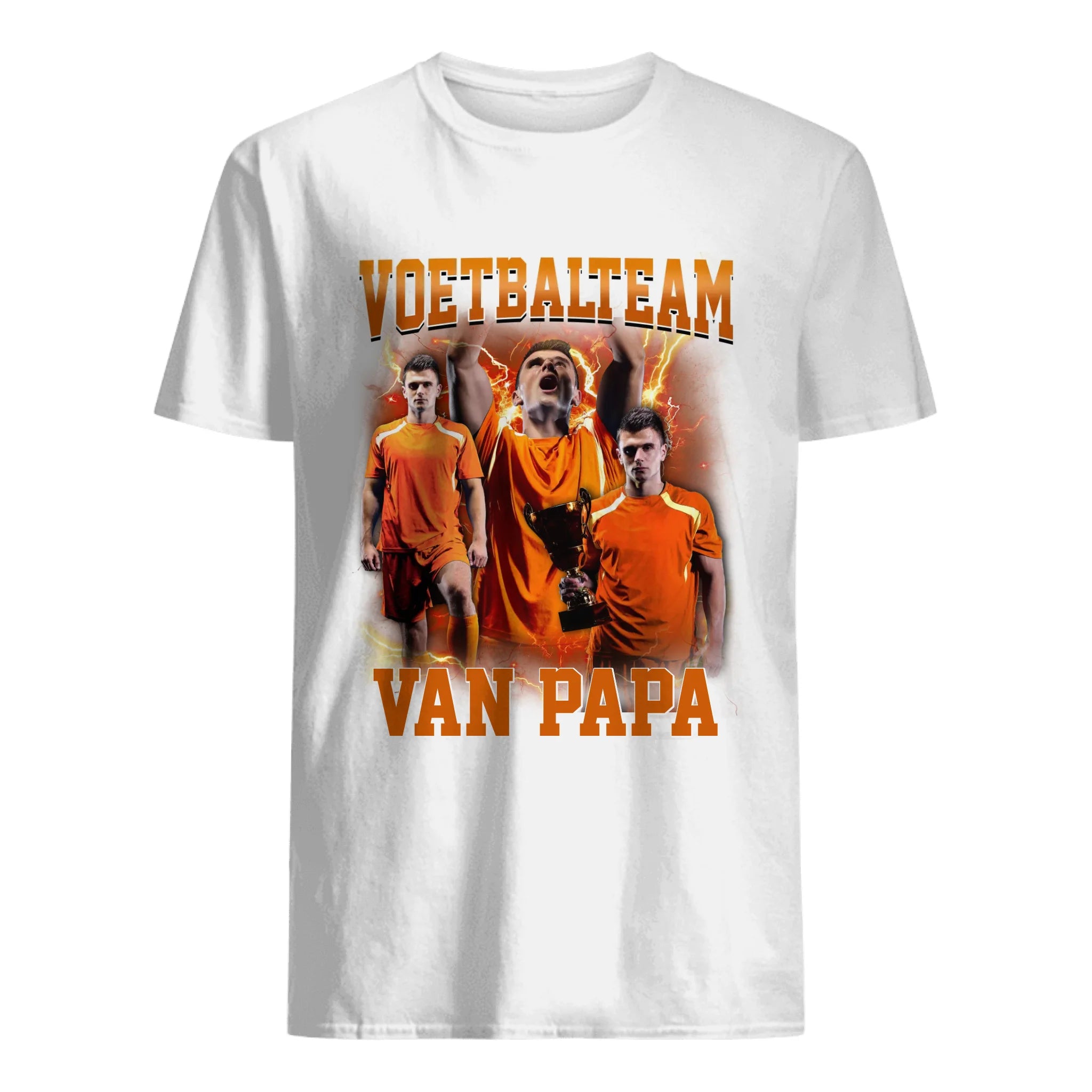 Het Voetbalteam van Papa | Foto T-shirt op maat voor Papa