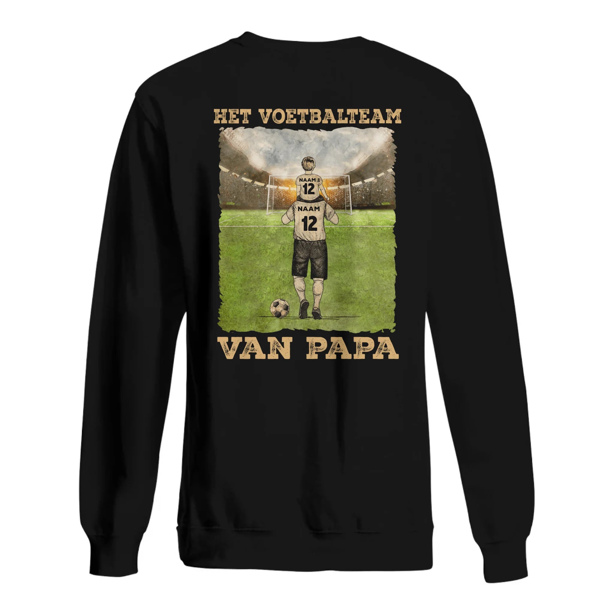 Het Voetbalteam Van Papa Hoodie | Gepersonaliseerd Hoodie voor Papa