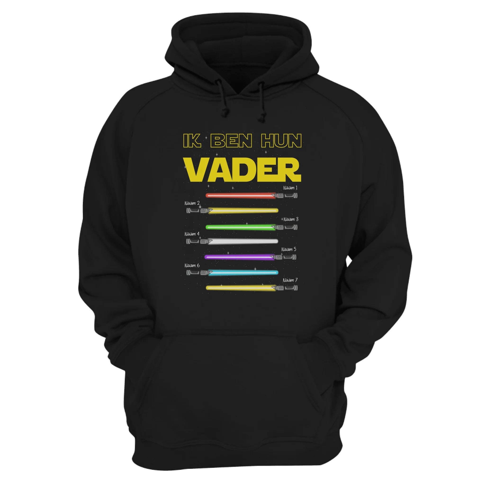 Ik Ben Hun Vader Lichtzwaard Sweatshirt | Gepersonaliseerd Sweatshirt voor Papa