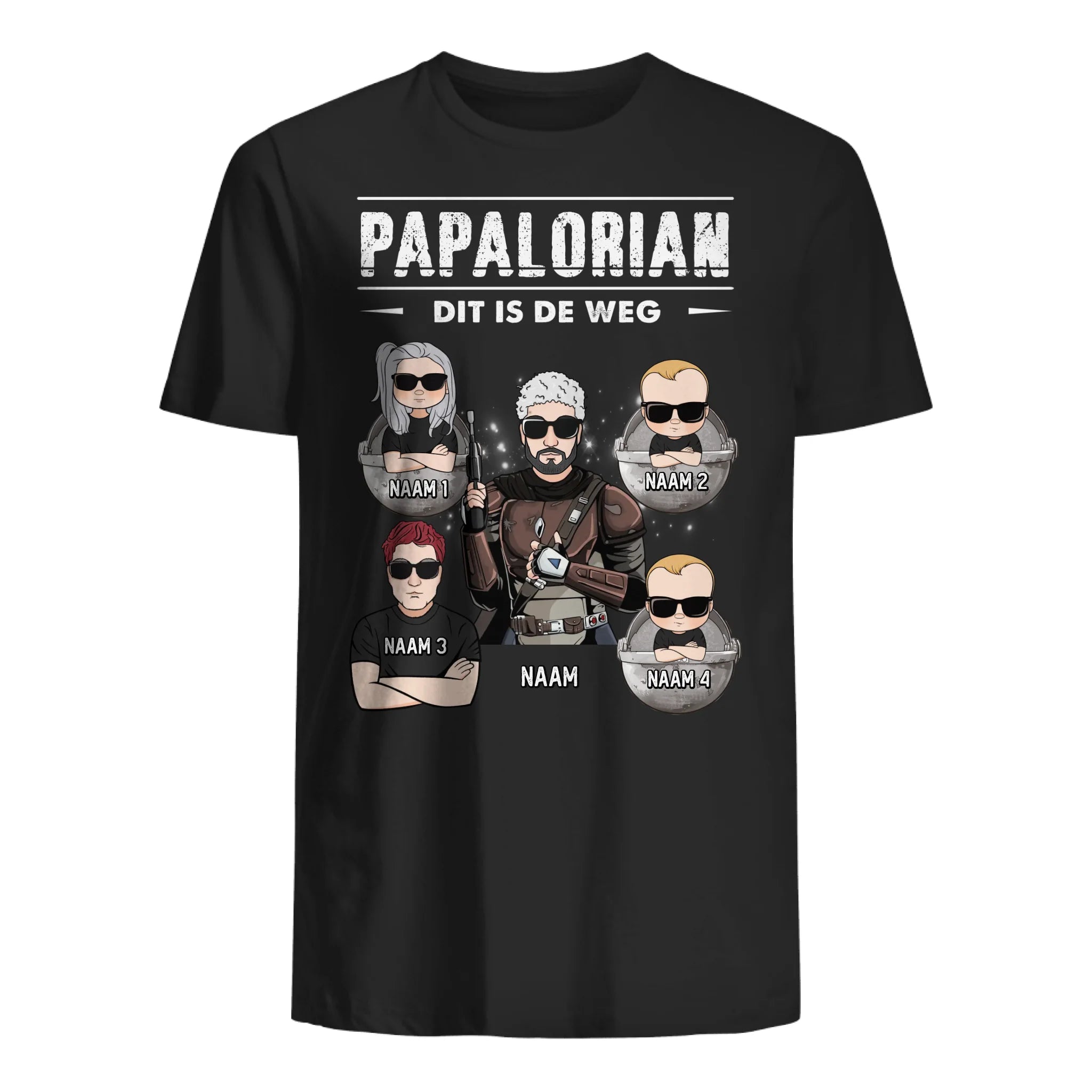 Papalorian This is the way Sweatshirt | Gepersonaliseerd Sweatshirt voor Papa