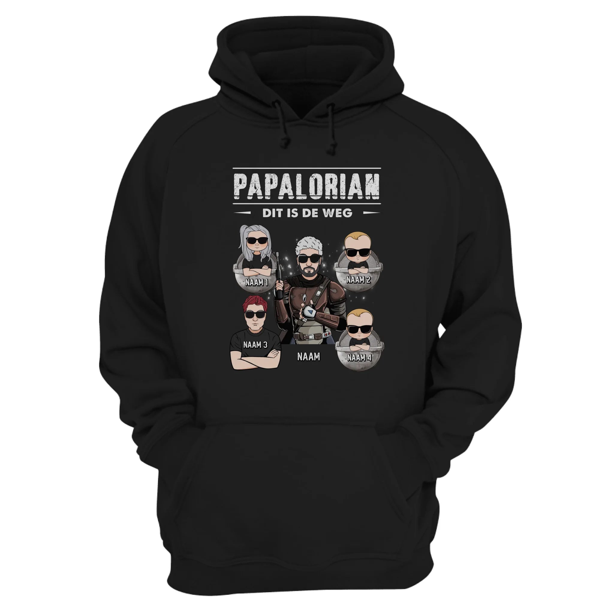 Papalorian This is the way Sweatshirt | Gepersonaliseerd Sweatshirt voor Papa