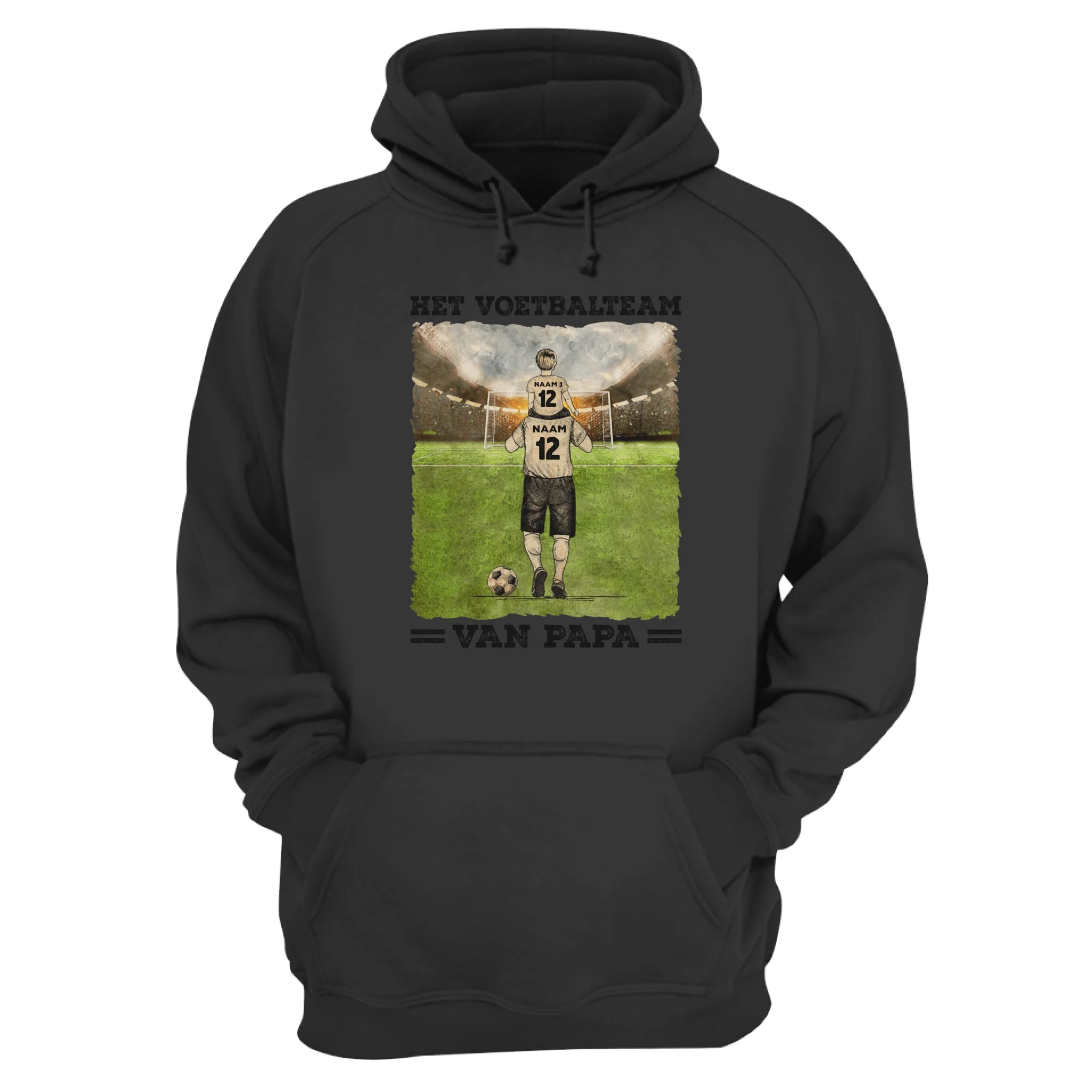 Het Voetbalteam van Papa Sweatshirt | Gepersonaliseerd Sweatshirt voor Papa