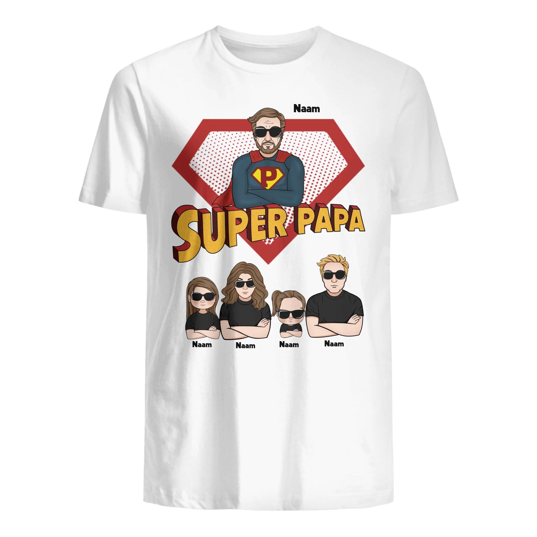 Super Papa Superman Sweatshirt | Gepersonaliseerd Sweatshirt voor Papa