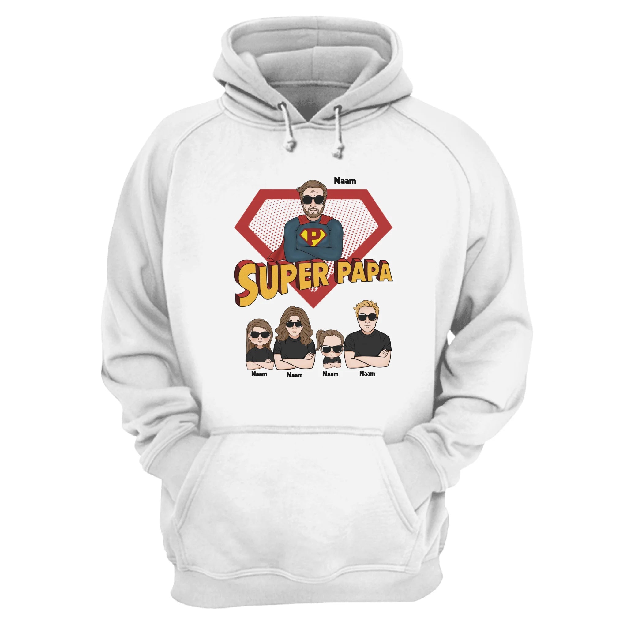 Super Papa Superman Sweatshirt | Gepersonaliseerd Sweatshirt voor Papa