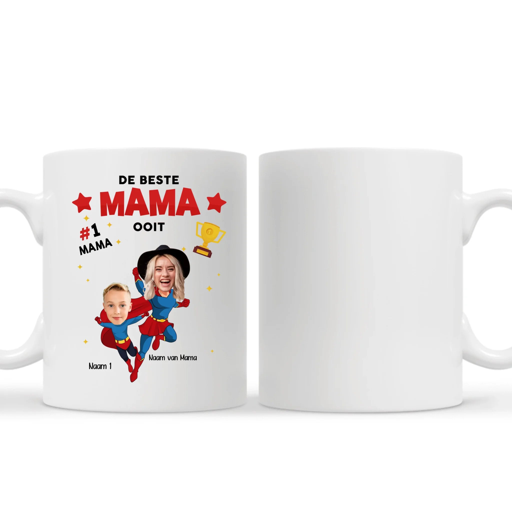 De beste Mama ooit - Witte mok met foto op maat