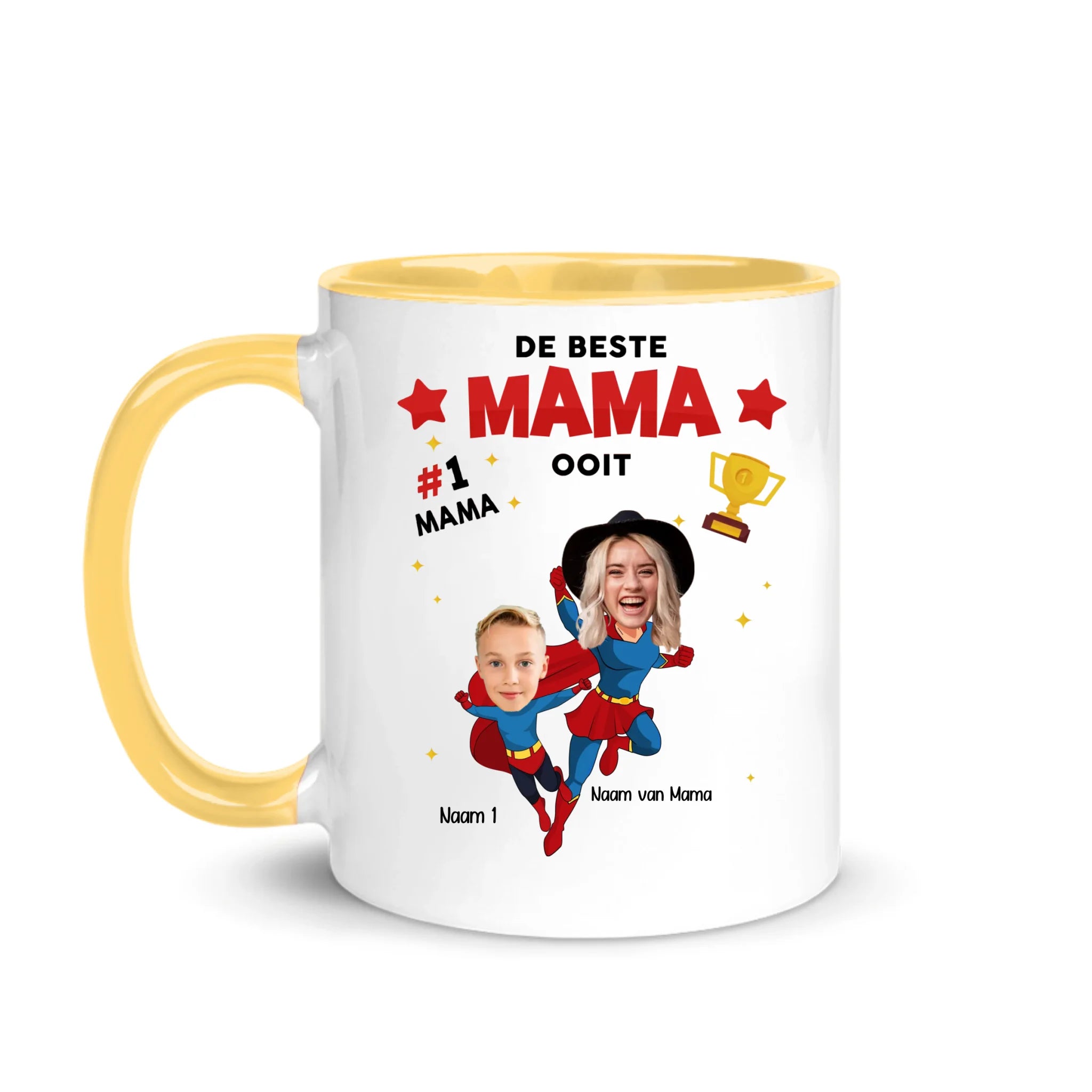 De beste Mama ooit - Witte mok met foto op maat