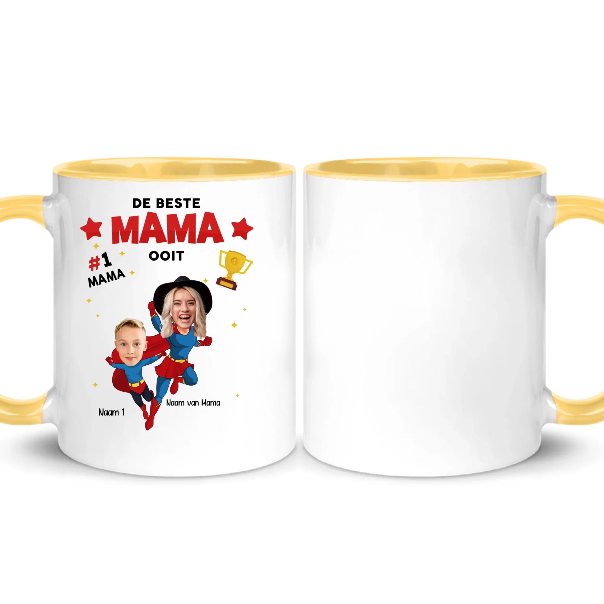 De beste Mama ooit - Witte mok met foto op maat