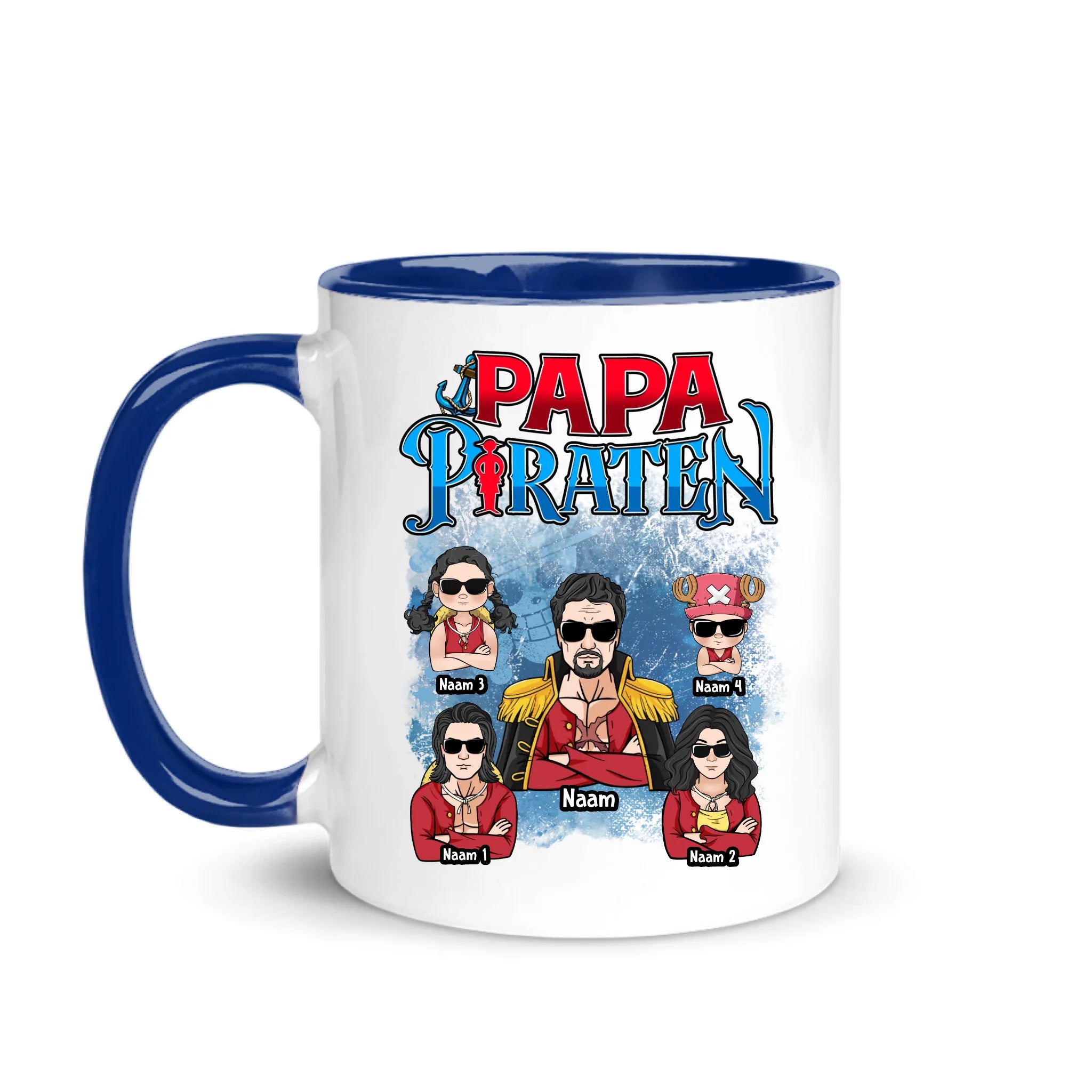 Gepersonaliseerd Mok voor papa | Papa piraten