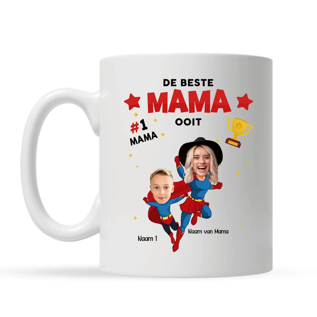 De beste Mama ooit - Witte mok met foto op maat