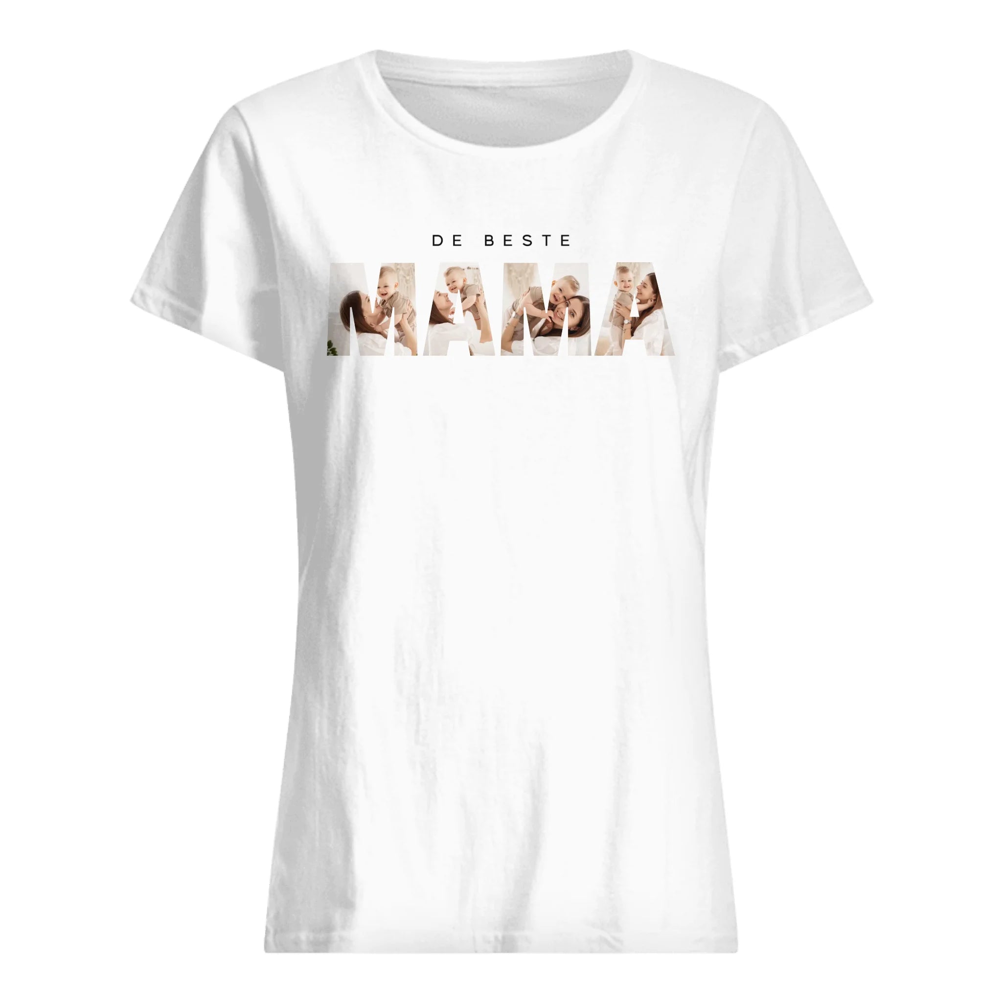 De Beste MAMA - T-shirt met Foto op maat