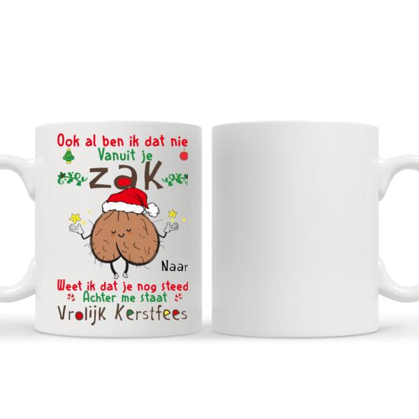 Personaliseerbaar Mok Voor Papa Vrolijk Kerstfeest Zak