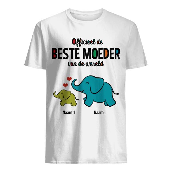 Personaliseerbaar T-shirt Voor Mama Beste Moeder