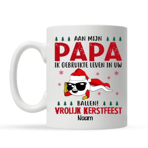 Personaliseerbaar Mok Grappige Cadeaus Voor Papa Op Kerstmis