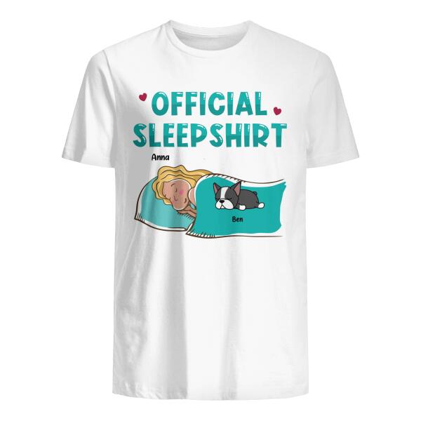Personaliseerbaar Unisex T-shirt Voor Hondenliefhebbers Official Sleepshirt