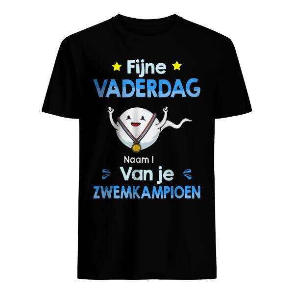 Personaliseerbaar Klassiek Heren T-shirt Fijne Vaderdag
