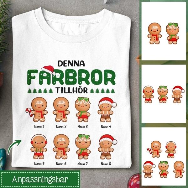 Denna Farbror/Morbror Tillhör, Personaliseerbaar Mäns T-Shirt  För Farbror/Morbror