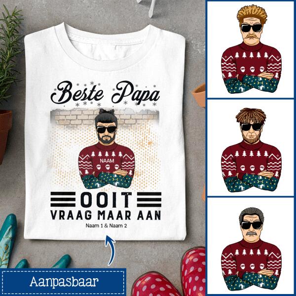 Beste Papa Ooit Vraag Maar Aan, Personaliseerbaar Mäns T-Shirt För Papa