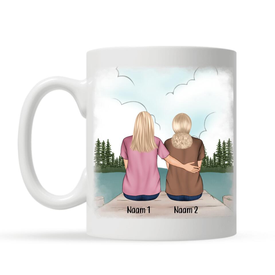 Schoonmoeder En Schoondochter Cadeau Voor Mama, Personaliseerbaar Mok Voor Mama