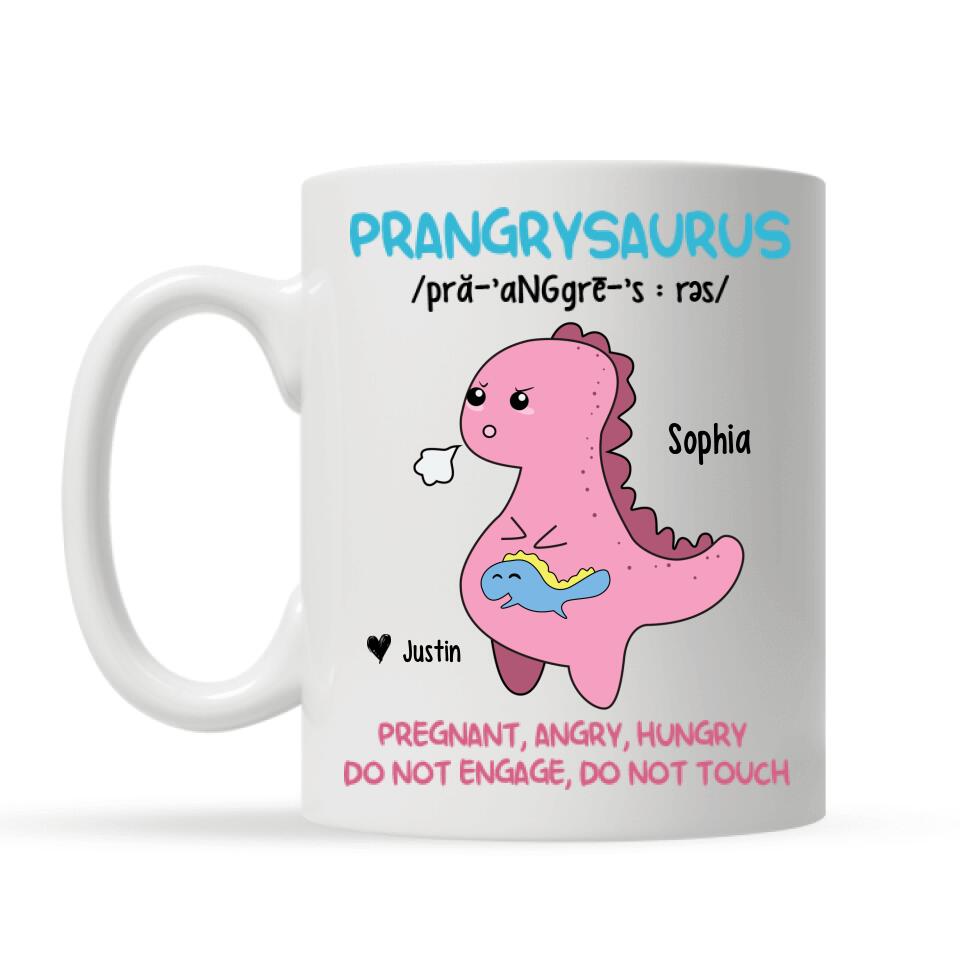 Personaliseerbaar Mok Prangrysaurus