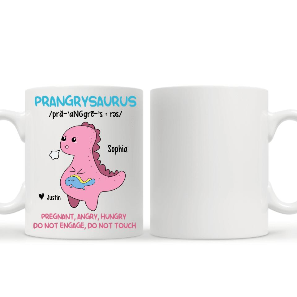 Personaliseerbaar Mok Prangrysaurus