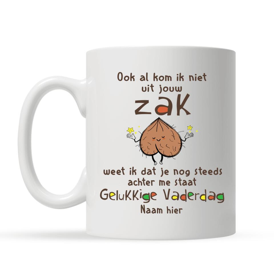 Gepersonaliseerd mok voor Papa | Gepersonaliseerd cadeau voor Vader | Ik Weet Dat Je Nog Steeds Achter Me Staat
