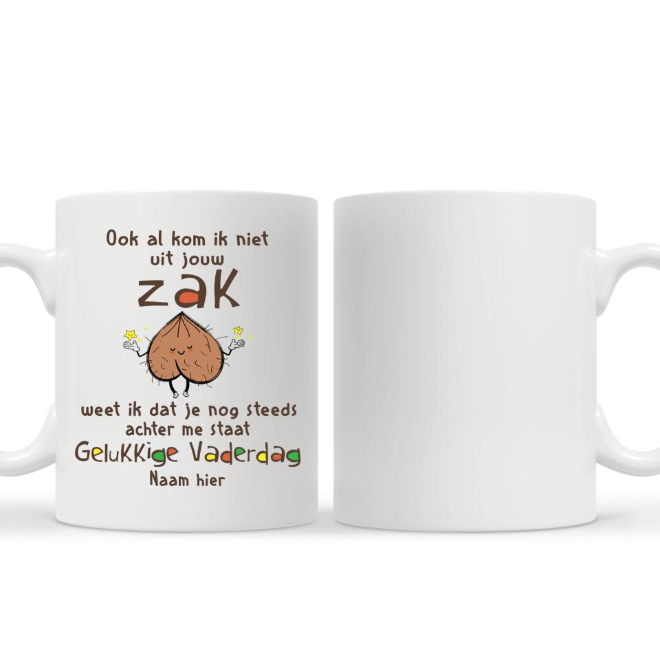 Gepersonaliseerd mok voor Papa | Gepersonaliseerd cadeau voor Vader | Ik Weet Dat Je Nog Steeds Achter Me Staat