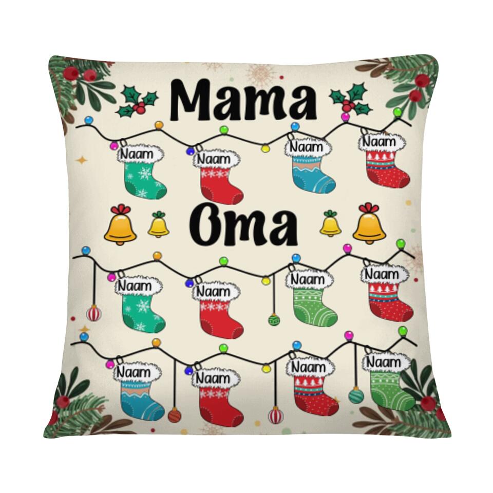 Gepersonaliseerd kussen voor Oma | Gepersonaliseerd cadeau voor Oma | oma en kleinkinderen met naam