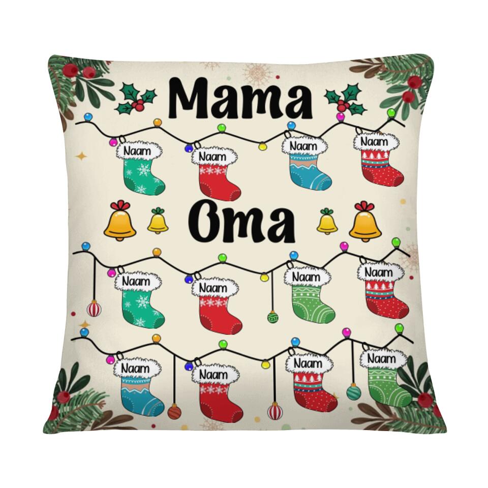 Gepersonaliseerd kussen voor Oma | Gepersonaliseerd cadeau voor Oma | oma en kleinkinderen met naam