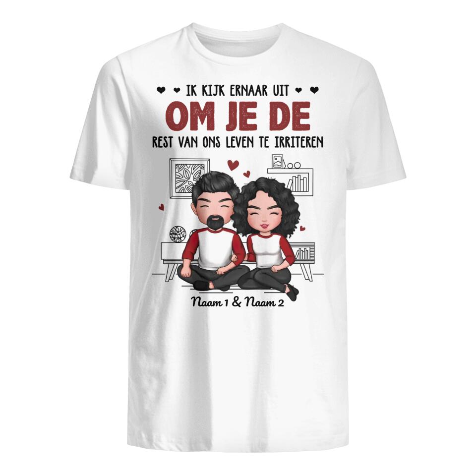 Gepersonaliseerd t shirt voor Vrouw Echtgenoot