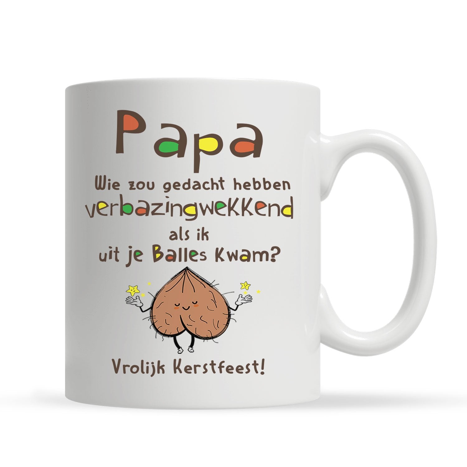 Wit Mok Voor Papa Grappig Cadeau Voor Kerst