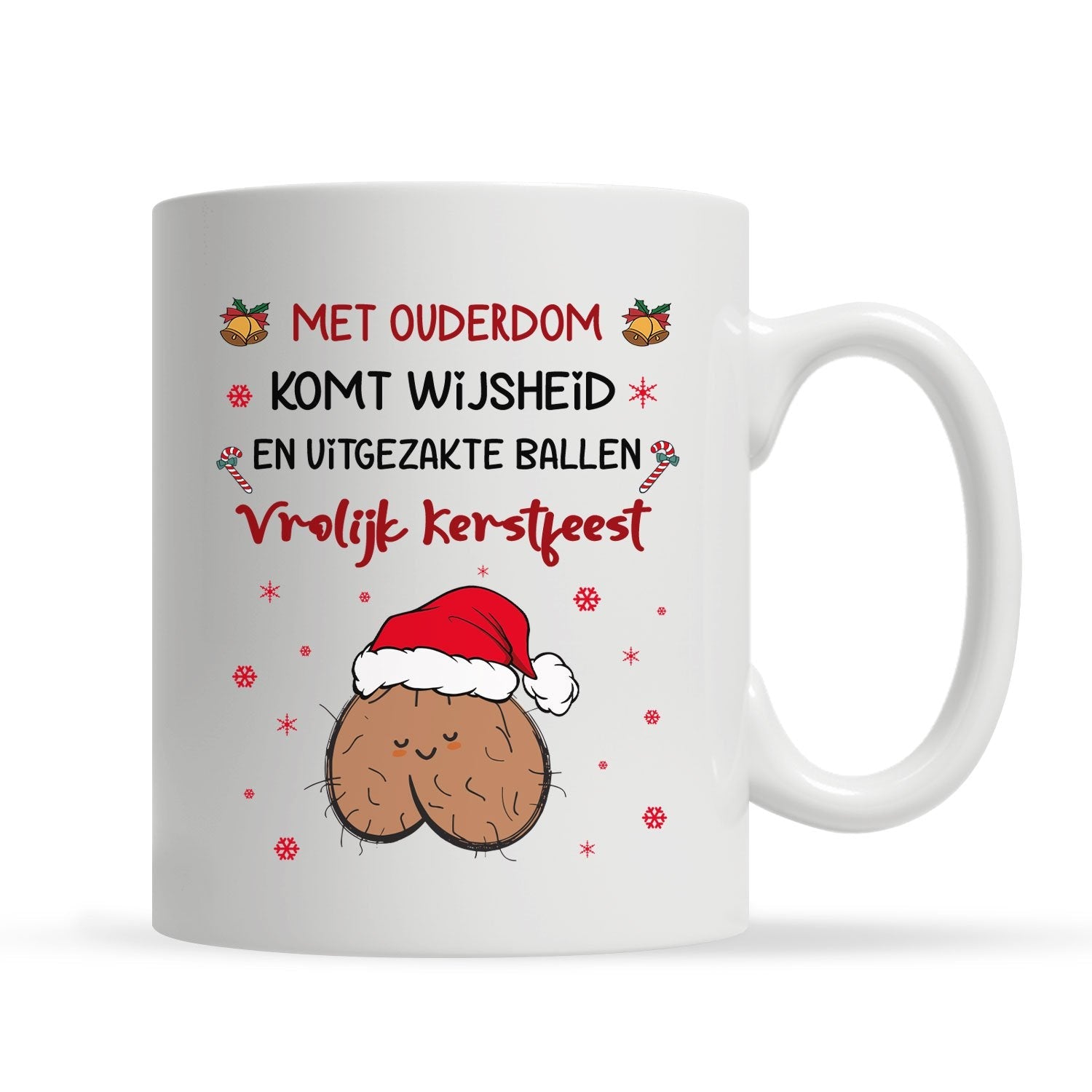 Wit Mok Grappig Cadeau Voor Papa Met Kerst